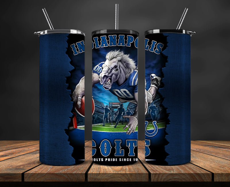 Indianapolis Colts Tumbler, Colts Logo Tumbler ,NFL Season 2025, Design 46