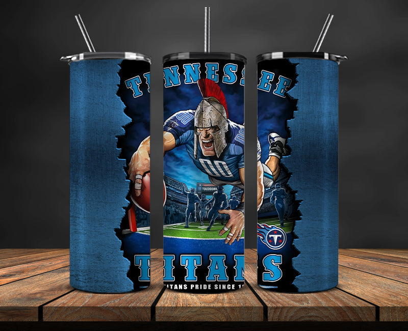 Tennessee Titans Tumbler, Titans Logo Tumbler ,NFL Season 2025, Design 63