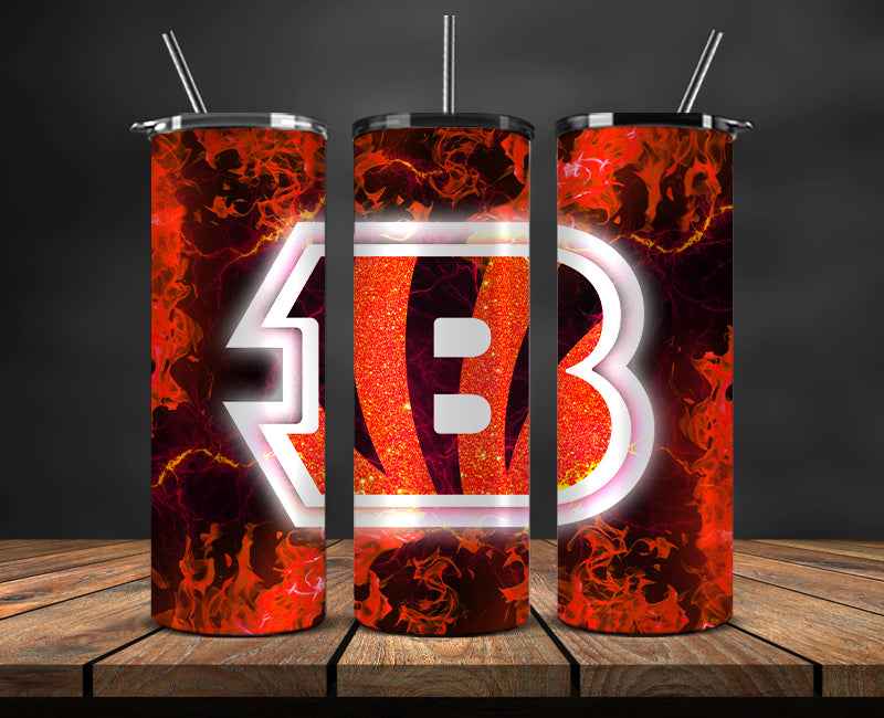 Cincinnati Bengals Tumbler, Bengals Logo Tumbler ,NFL Season 2025, Design 70