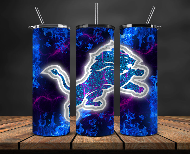 Detroit Lions Tumbler, Detroit Logo Tumbler ,NFL Season 2025, Design 74