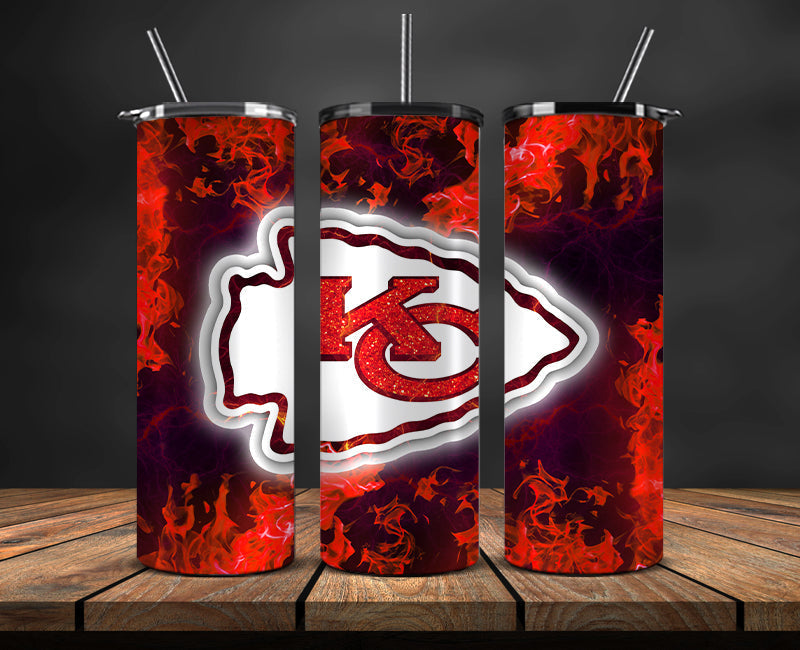 Kansas City Chiefs Tumbler, Chiefs Logo Tumbler ,NFL Season 2025, Design 79