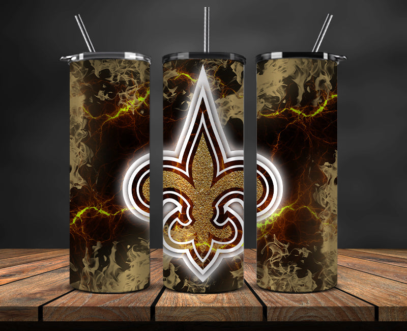 New Orleans Saints Tumbler, Saints Logo Tumbler,NFL Season 2025, Design 86