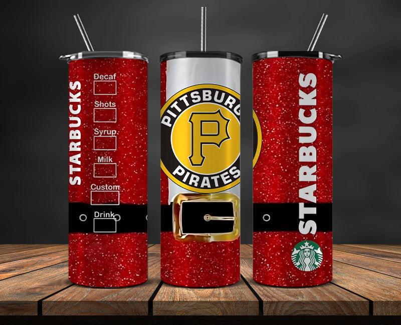 Pittsburgh Pirates Png,Christmas MLB Tumbler Png , MLB Christmas Tumbler Wrap 87