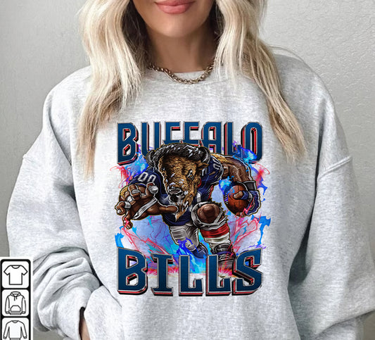 Buffalo Bills Football Sweatshirt png ,  T-Shirt Png, NFL T-Shirt Design 100