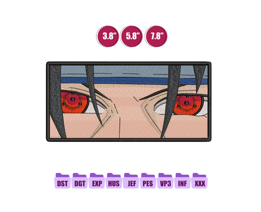 Itachi box Anime Embroidery Design, Anime Machine Embroidery Design 101