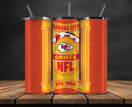 Kansas City Chiefs Tumbler Wrap, NFL Logo Tumbler Png, NFL Design Png-102