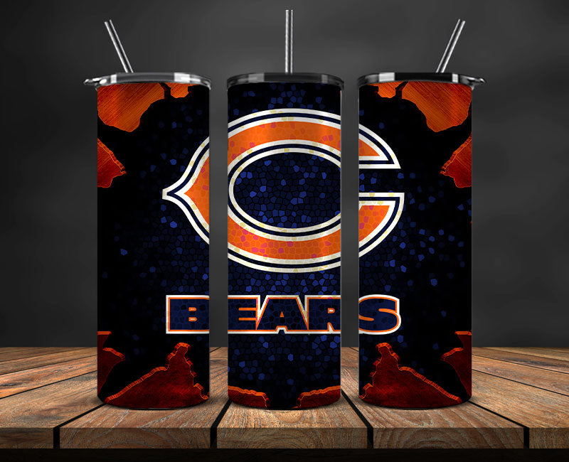 Chicago Bears Tumbler Wraps ,Bears Logo, Nfl Tumbler Png Tumbler 102