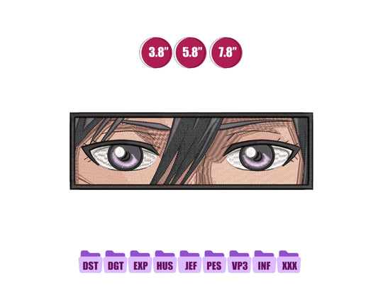 Mikasa Box Anime Embroidery Design, Anime Machine Embroidery Design 104