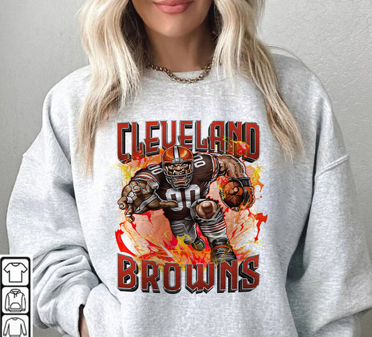 Cleveland Browns Football Sweatshirt png ,  T-Shirt Png, NFL T-Shirt Design 104
