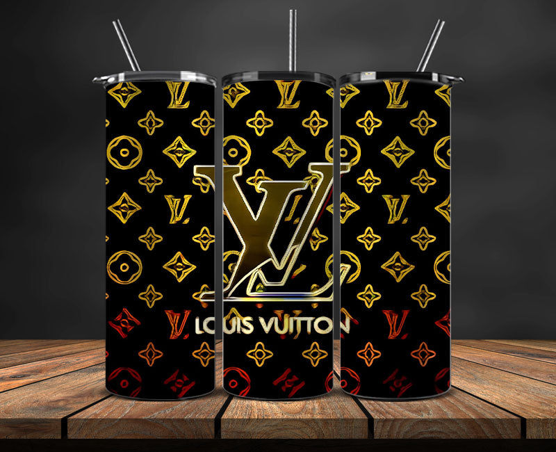 LV  Tumbler Wrap, Lv Tumbler Png, Lv Logo, Luxury Tumbler Wraps, Logo Fashion  Design 104