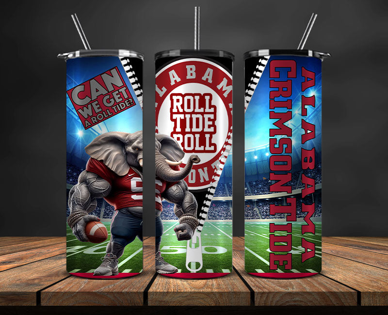 Alabama Tumbler Wrap, NCAA University College Tumbler Wraps DS-10