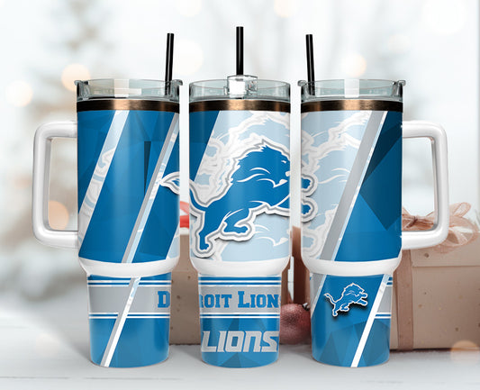 Detroit Lions 40oz Tumbler,NFL Tumbler Wrap , 40oz Tumbler Sublimation Png , 40oz Tumbler Wrap 76