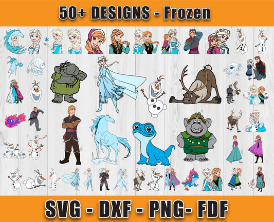 50 Designs Frozen Elsa Svg Bundle, Bundle Cartoon Svg 10