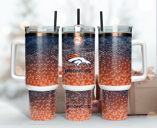 Denver Broncos Tumbler 40oz Png, 40oz Tumler Png 10