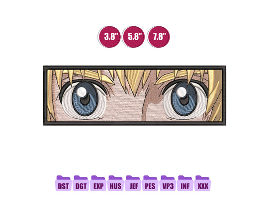 Armin Eyes Anime Embroidery Design, Anime Machine Embroidery Design 110
