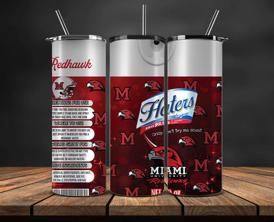 Miami RedHawks Haters BeGone Tumbler Wrap, College Haters BeGone Tumbler Png 110