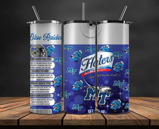 Middle Tennessee Blue Raider s Haters BeGone Tumbler Wrap, College Haters BeGone Tumbler Png 111