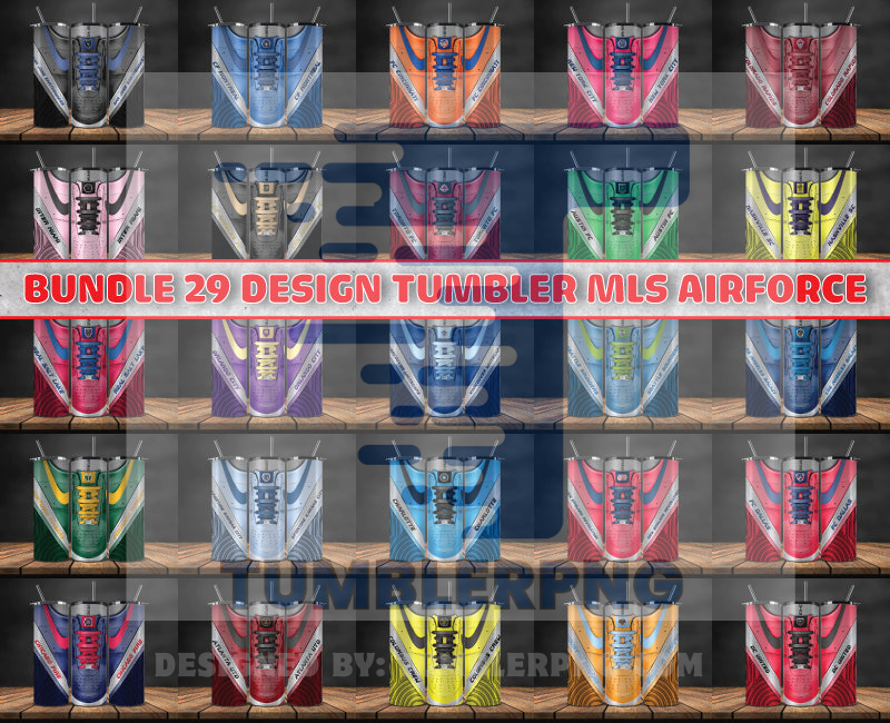 Bundle 29 Design Tumbler MLS AirForce, MLS Sneakers Tumbler Wrap , Bundle Sport Tumbler 112