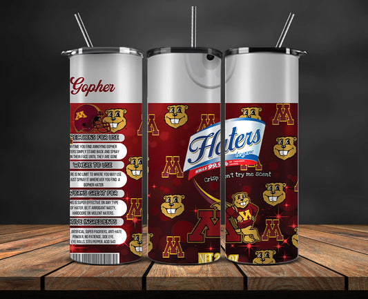 Minnesota Golden Gophers Haters BeGone Tumbler Wrap, College Haters BeGone Tumbler Png 112