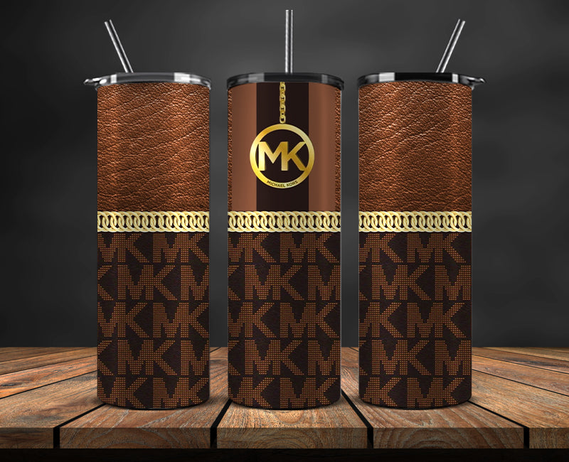 Logo Fashion Tumbler Designs, MK Tumbler, Brand Logo Tumbler Wrap New 113