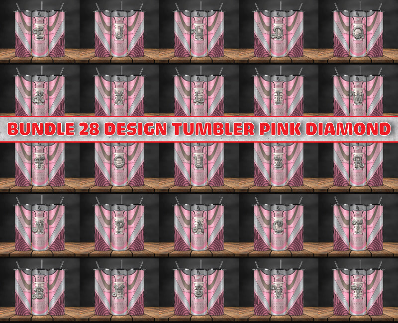 Bundle 28 Design Tumbler Pink Diamond Sneaker Tumbler Wrap, Alphabet Sneaker Tumbler Wrap 114