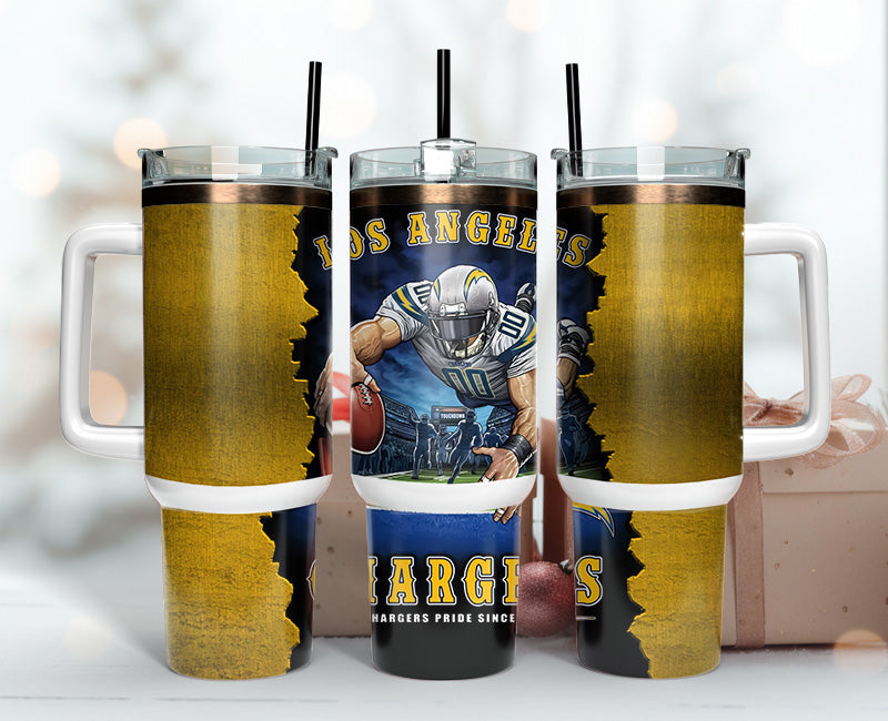 Los Angeles Chargers Tumbler 40oz Png, 40oz Tumler Png 115