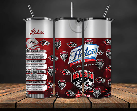 New Mexico Lobos Haters BeGone Tumbler Wrap, College Haters BeGone Tumbler Png 115