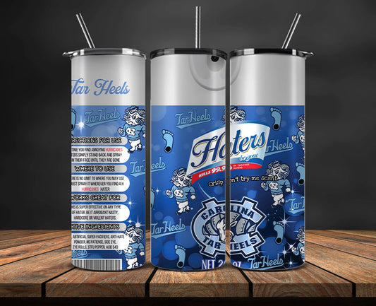 North Carolina Tar Heels Haters BeGone Tumbler Wrap, College Haters BeGone Tumbler Png 117