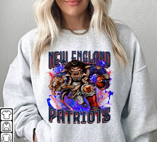 New England Patriots Football Sweatshirt png ,  T-Shirt Png, NFL T-Shirt Design 118