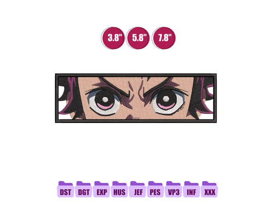Tanjiro Box Anime Embroidery Design, Anime Machine Embroidery Design 119