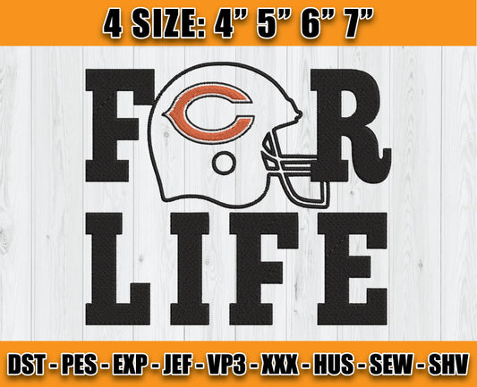 Bears Embroidery, NFL Bears Embroidery, NFL Machine Embroidery Digital 119