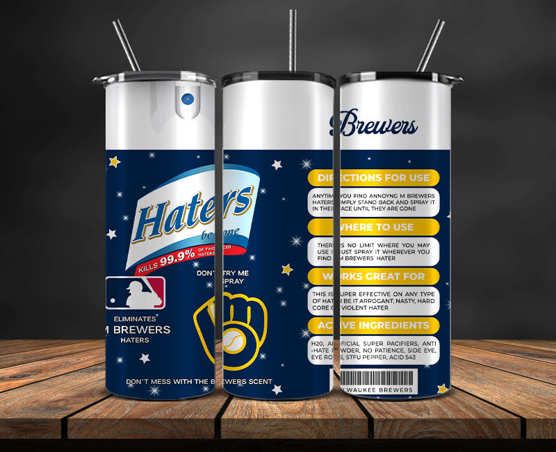 Milwaukee Brewers Tumbler Wrap, MLB Tumbler Wrap New-11