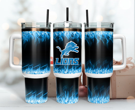 Detroit Lions 40oz Tumbler,NFL Tumbler Wrap , 40oz Tumbler Sublimation Png , 40oz Tumbler Wrap 11