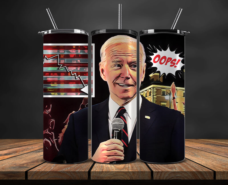 Joe Biden 2024 Tumbler Wrap,Joe Biden 2024 ,Presidential Election 2024 ,Race To The White House 11