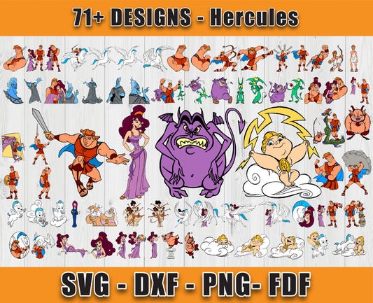 71 Designs Disney Hercules Svg Bundle, Bundle Cartoon Svg 11