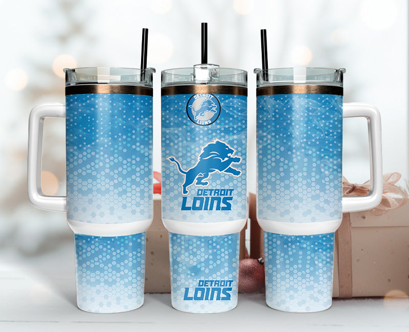 Detroit Lions Tumbler 40oz Png, 40oz Tumler Png 11