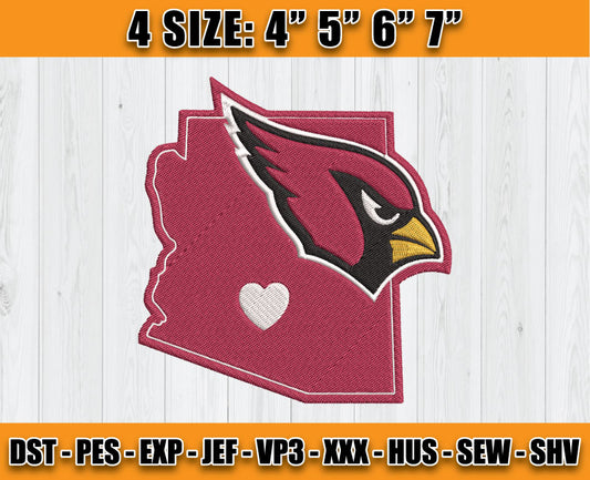 Cardinals Embroidery, NFL Cardinals Embroidery, NFL Machine Embroidery Digital 11