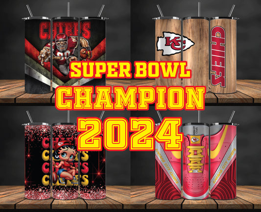 Kansas City Chiefs Super Bowl Tumbler Png, Super Bowl 2024 Tumbler Wrap 23