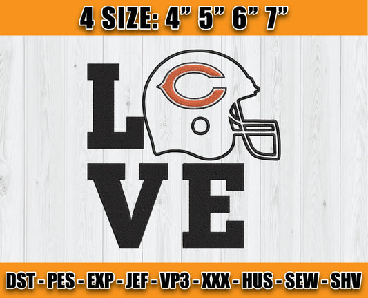 Bears Embroidery, NFL Bears Embroidery, NFL Machine Embroidery Digital 120