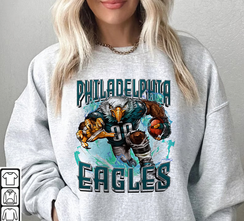 Philadelphia Eagles Football Sweatshirt png ,  T-Shirt Png, NFL T-Shirt Design 122