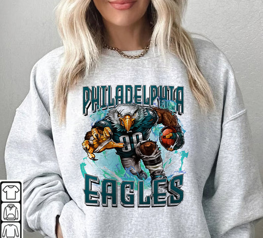 Philadelphia Eagles Football Sweatshirt png ,  T-Shirt Png, NFL T-Shirt Design 122