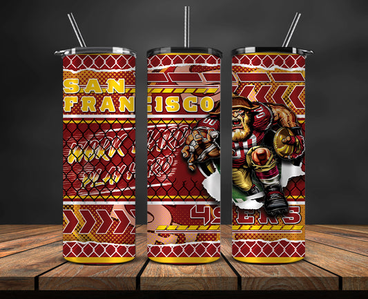 San Francisco 49ers Tumbler, 49ers Logo, Mascot Football Png 123