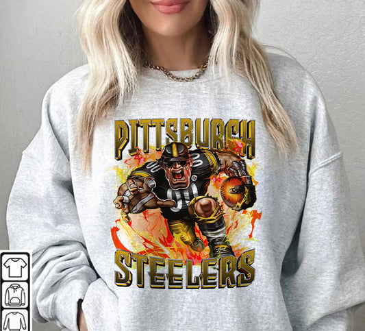 Pittsburgh Steelers Football Sweatshirt png ,  T-Shirt Png, NFL T-Shirt Design 123