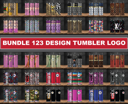 Bundler Design Tumbler Logo,  Brand Logo Tumbler Wrap New 124