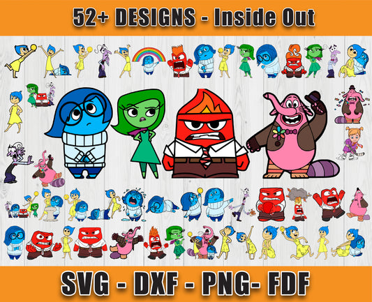52 Designs Inside Out Svg Bundle, Bundle Cartoon Svg 12