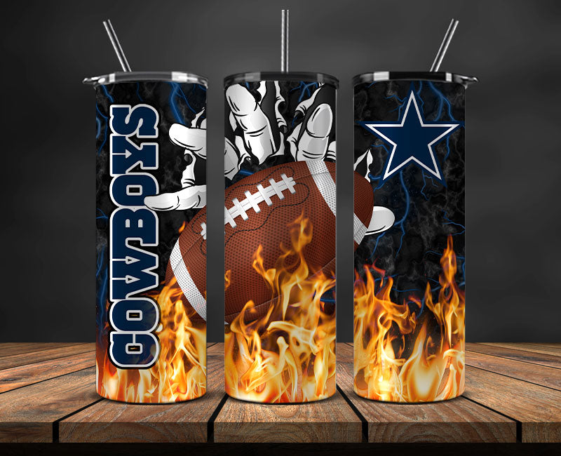 Dallas Cowboys Tumbler Wrap, Fire Hand Tumbler Wrap DS 12