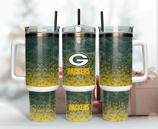 Green Bay Packers Tumbler 40oz Png, 40oz Tumler Png 12