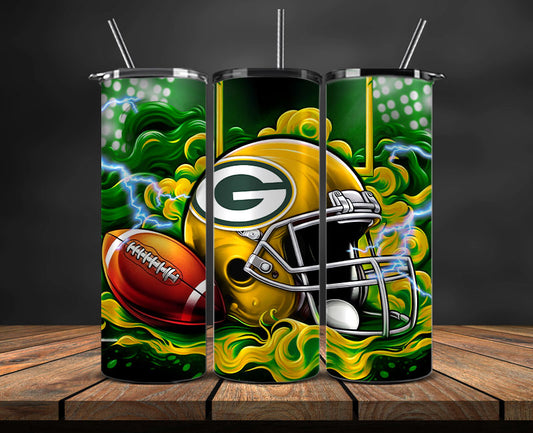 Green Bay Packers Tumbler Wraps,NFL Tumbler Wrap By AI, AI Tumbler Design 12
