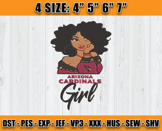 Cardinals Embroidery, NFL Girls Embroidery, NFL Machine Embroidery Digital 12