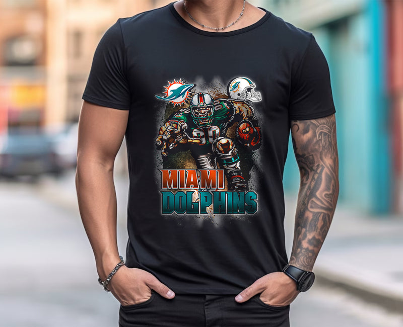 Miami Dolphins TShirt, Trendy Vintage Retro Style NFL Unisex Football Tshirt, NFL Tshirts Design 12